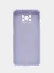 Лавандовый чехол для Xiaomi Poco X3 NFC, Poco X3 Pro Поко Х3 НФС Про пластиковый под бархатное стекло