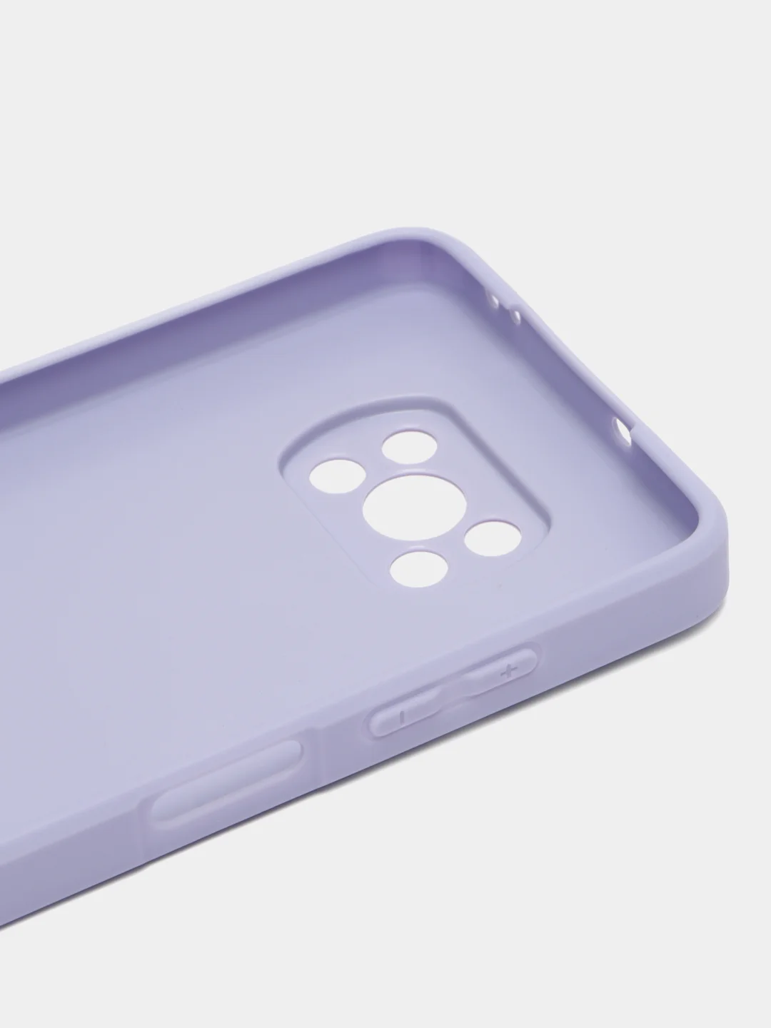 Лавандовый чехол для Xiaomi Poco X3 NFC, Poco X3 Pro Поко Х3 НФС Про пластиковый под бархатное стекло