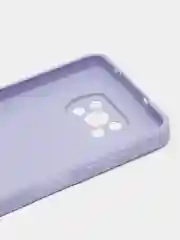 Лавандовый чехол для Xiaomi Poco X3 NFC, Poco X3 Pro Поко Х3 НФС Про пластиковый под бархатное стекло