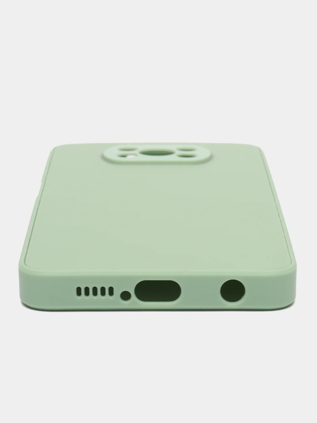 Салатовый чехол для Xiaomi Poco X3 NFC, Poco X3 Pro Поко Х3 НФС Про пластиковый под бархатное стекло
