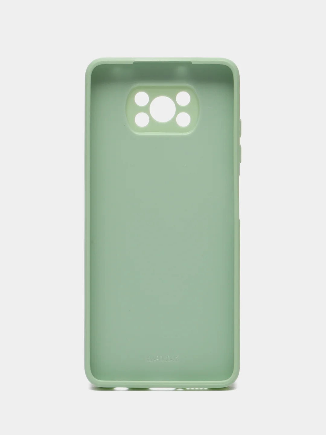 Салатовый чехол для Xiaomi Poco X3 NFC, Poco X3 Pro Поко Х3 НФС Про пластиковый под бархатное стекло