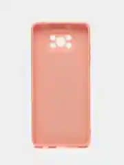 Розовый чехол для Xiaomi Poco X3 NFC, Poco X3 Pro Поко Х3 НФС Про пластиковый под бархатное стекло