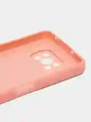 Розовый чехол для Xiaomi Poco X3 NFC, Poco X3 Pro Поко Х3 НФС Про пластиковый под бархатное стекло