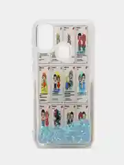 Ледяной чехол Samsung Galaxy M21, M30s (Самсунг Галакси М21, М30с) переливающийся жидкий блестками