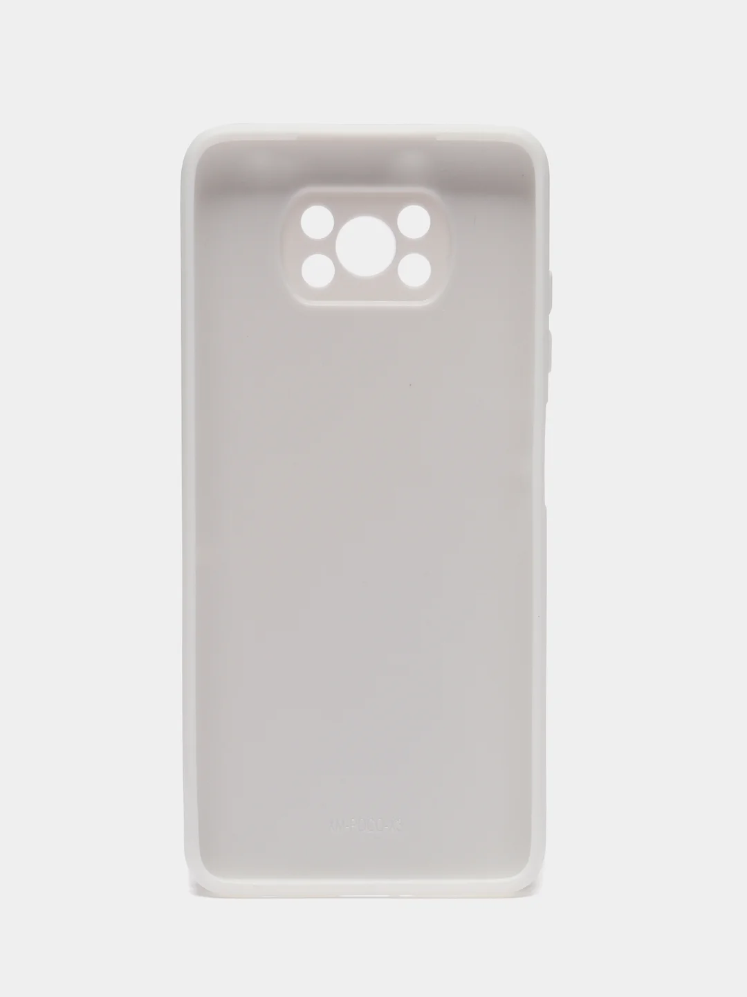 Белый чехол для Xiaomi Poco X3 NFC, Poco X3 Pro Поко Х3 НФС Про пластиковый под бархатное стекло