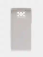 Белый чехол для Xiaomi Poco X3 NFC, Poco X3 Pro Поко Х3 НФС Про пластиковый под бархатное стекло