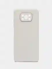 Белый чехол для Xiaomi Poco X3 NFC, Poco X3 Pro Поко Х3 НФС Про пластиковый под бархатное стекло
