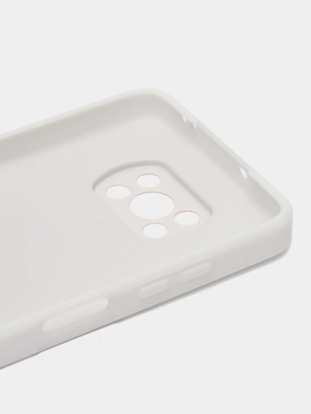 Белый чехол для Xiaomi Poco X3 NFC, Poco X3 Pro Поко Х3 НФС Про пластиковый под бархатное стекло