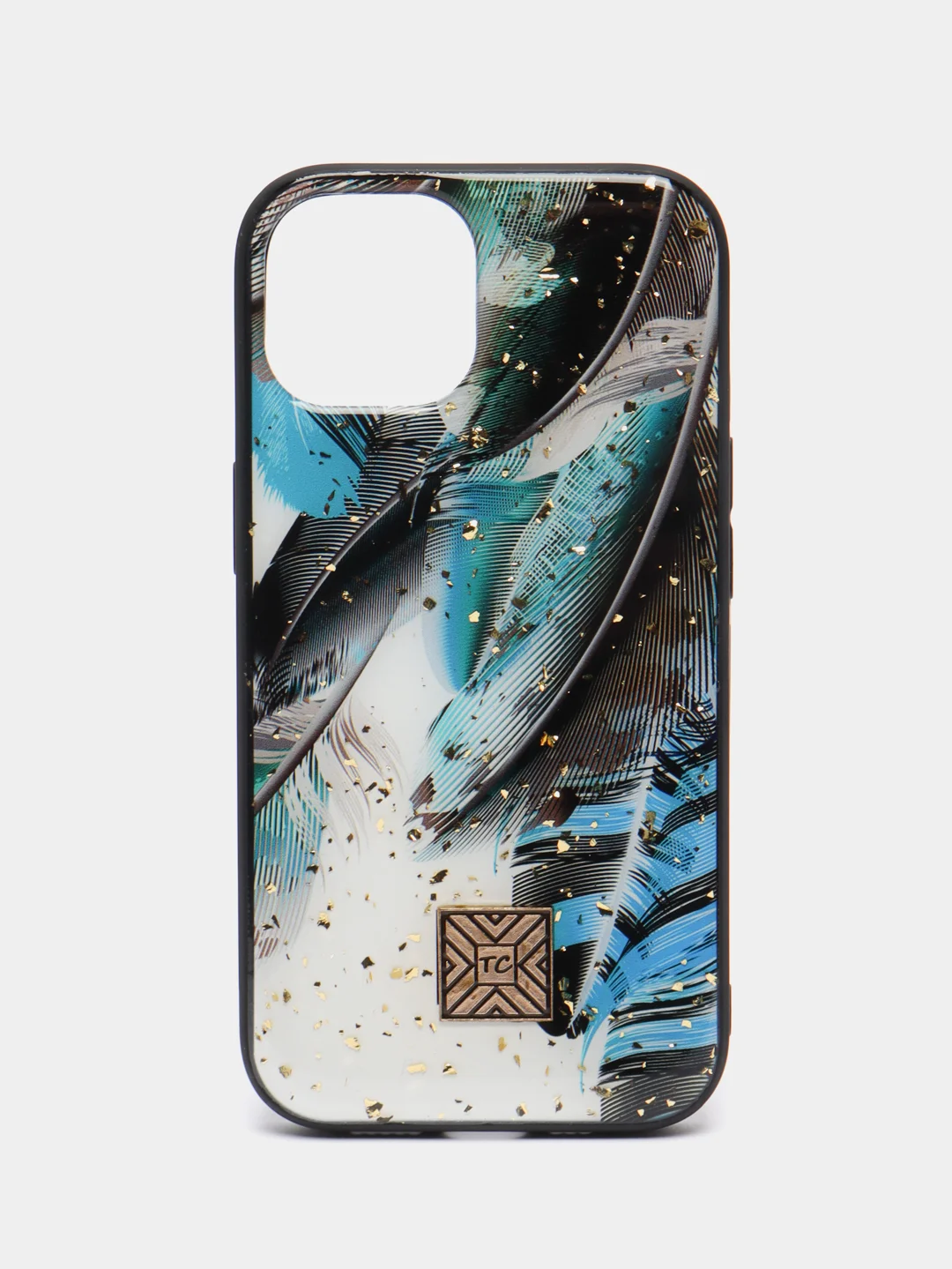Голубой чехол для iPhone 14 "DF"