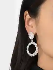 Серебряный серьги подвески кольца Margarites