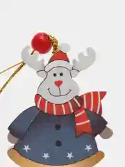 Золотой новогодняя ёлочная игрушка из дерева, Подвеска - украшение на ёлку