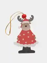Кораллово-розовый новогодняя ёлочная игрушка из дерева, Подвеска - украшение на ёлку