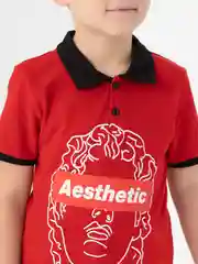Красный поло Aesthetic