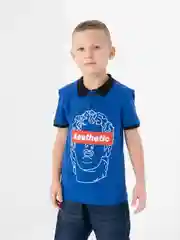 Синий поло Aesthetic