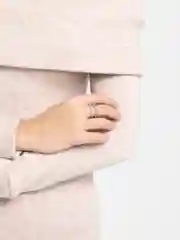 Серебряный кольцо женское, бижутерия