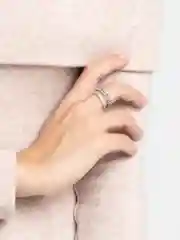 Серебряный кольцо женское, бижутерия