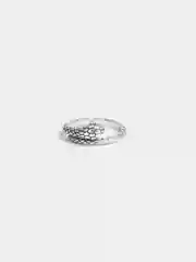 Серебряный кольцо "Змея", на Новый Год, год Змеи