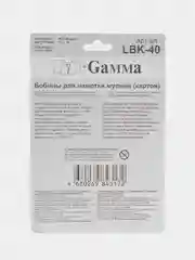 Бобины для мулине, картон, "Gamma", 40 шт, в блистере, белый
