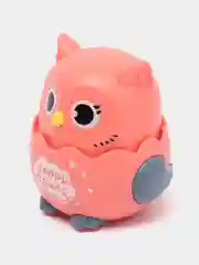 Розовый развивающая детская заводная игрушка "Сова", инерционная