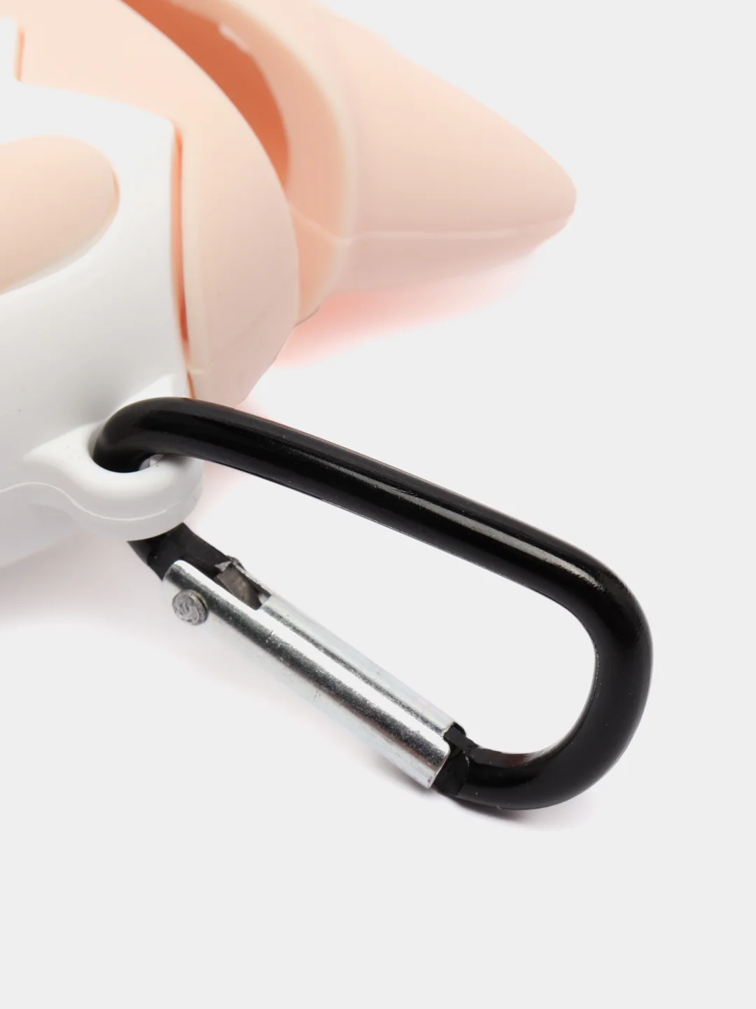 Слоновая кость чехол для беспроводных наушников Apple AirPods 1, 2, с карабином, силиконовый