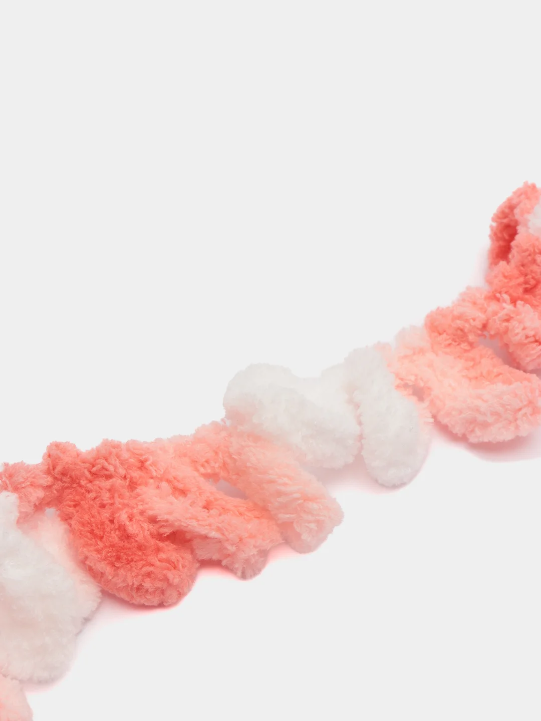 Оранжевый пряжа Alize Puffy Color, петельки, 5 штук, микрополиэстер