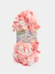 Оранжевый пряжа Alize Puffy Color, петельки, 5 штук, микрополиэстер