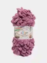 Фиолетовый пряжа Alize Puffy петельки, упаковка 5 мотков, 100% микрополиэстер