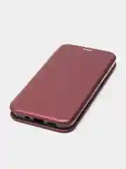 Бордовый чехол-книжка для iPhone 12 Mini, iPhone 12, iPhone 12 Pro, iPhone 12 Pro MAX
