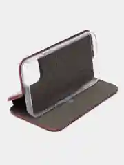 Бордовый чехол-книжка для iPhone 12 Mini, iPhone 12, iPhone 12 Pro, iPhone 12 Pro MAX