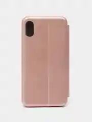 Розовый чехол-книжка для iPhone X / iPhone XS