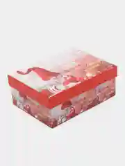 Желтый коробка подарочная новогодняя