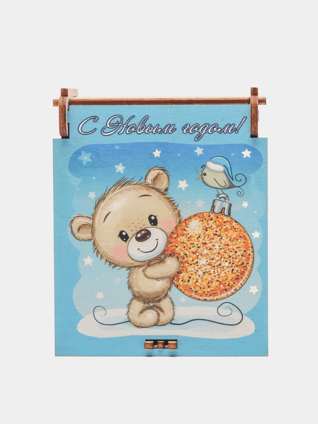 Ёлочные новогодние игрушки в подарочной коробке, 9 штук