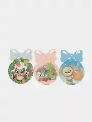 Ёлочные новогодние игрушки в подарочной коробке, 9 штук
