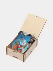 Ёлочные новогодние игрушки в подарочной коробке, 9 штук