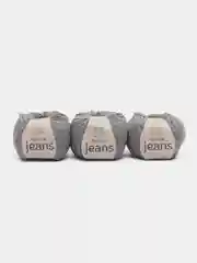Серый пряжа YarnArt Jeans комплект 3штуки 5штук (ч1) 55% Хлопок 45% Акрил 50г 160м Ярн Арт Джинс