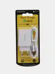 Сетевое зарядное устройство Borofone BA21A, кабель USB-Type-C, быстрая зарядка