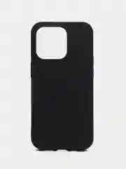 Черный чехол iPhone 14, 14 Pro, 14 Pro Max, черный, силиконовый