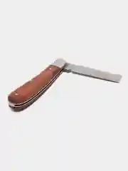 Серый нож грибника складной туристический