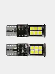 Белый габаритные светодиодные лампы Автомобильная LED лампа T10 W5W с CANBUS 15 диодов