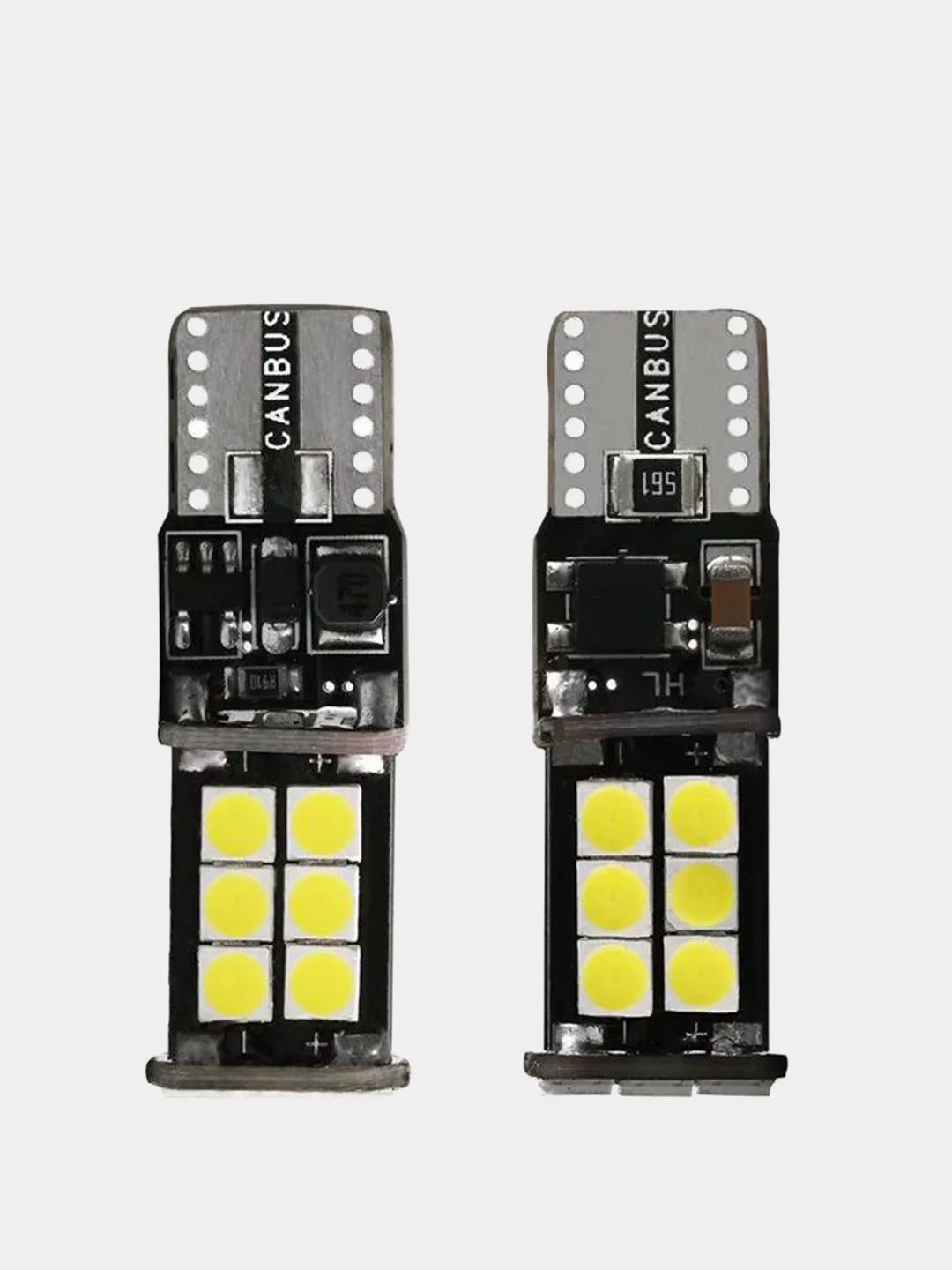 Белый габаритные светодиодные лампы Автомобильная LED лампа T10 W5W с CANBUS 15 диодов