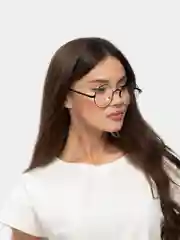 Черный круглые, прозрачные имиджевые очки MIRSEE