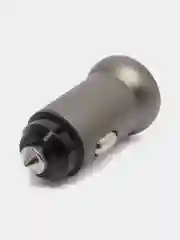 Тёмно-серый автомобильное зарядное устройство, USB, Type-C, 3.1 А, в прикуриватель