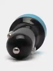 Синий автомобильное зарядное устройство 2USB с дисплеем