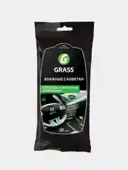 Влажные салфетки для ухода за интерьером автомобиля Grass 30шт