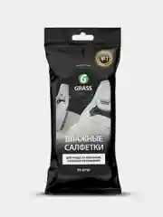 Влажные салфетки Grass для ухода за кожаным салоном.