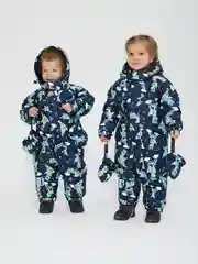 Бирюзовый комбинезон для мальчика и девочки зимний, JUVIS