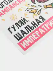 Аметистовый новогодняя наклейка на бутылку "Шампанское Новогоднее" 2023 веселушки, 12 х 8 см