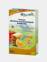 Печенье детское Fleur Alpine, яблочно-апельсиновый мармелад, с 6 месяцев, 132 г