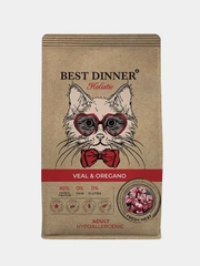 Корм сухой Бест Диннер Cat Adult Holistic, телятина для стерилизованных кошек, 0,4 кг