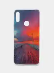 Фиолетовый чехол Honor 8A / 8A Prime / Huawei Y6 2019 / Y6 Prime 2019 с рисунком Игра в кальмара
